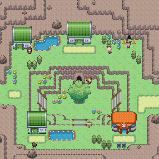 Capture d\'écran de la ville de Celestia à Sinnoh